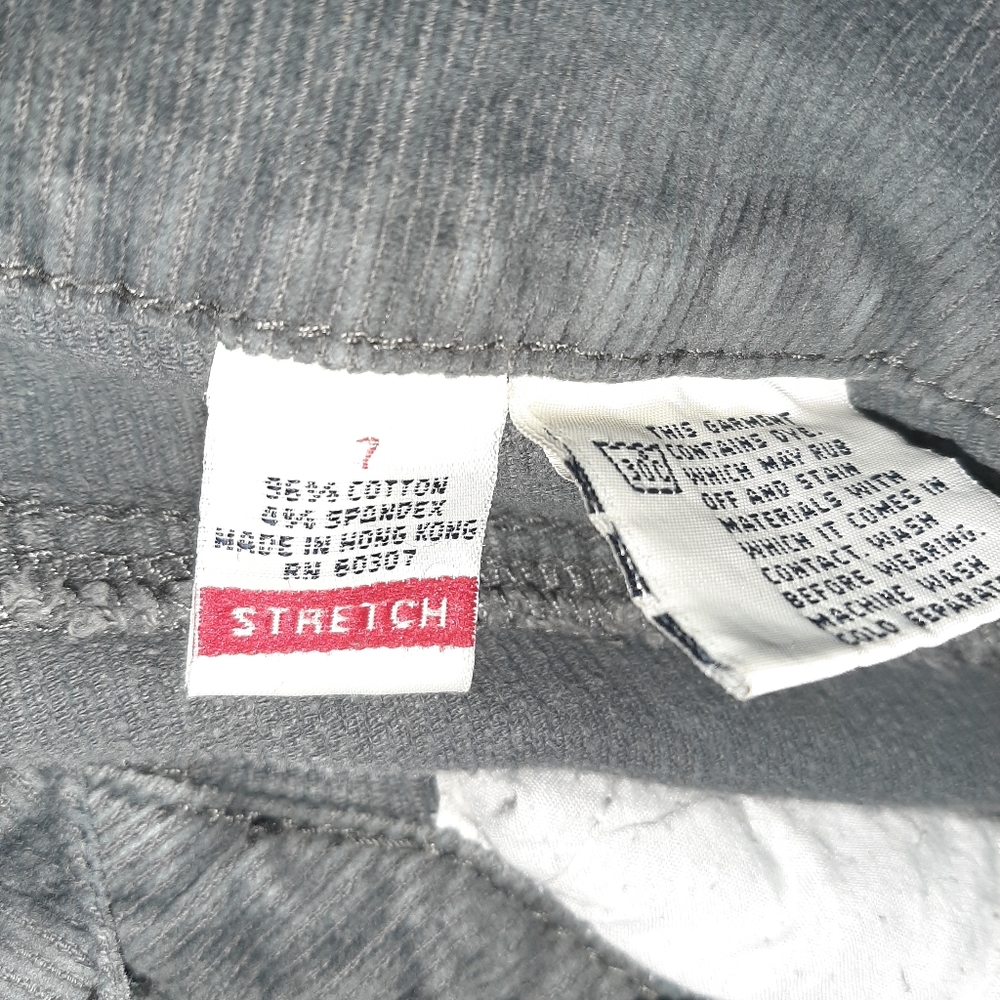 💲Unionbay Boot Cut Stretch 7 (Juniors) Grey Corduroy